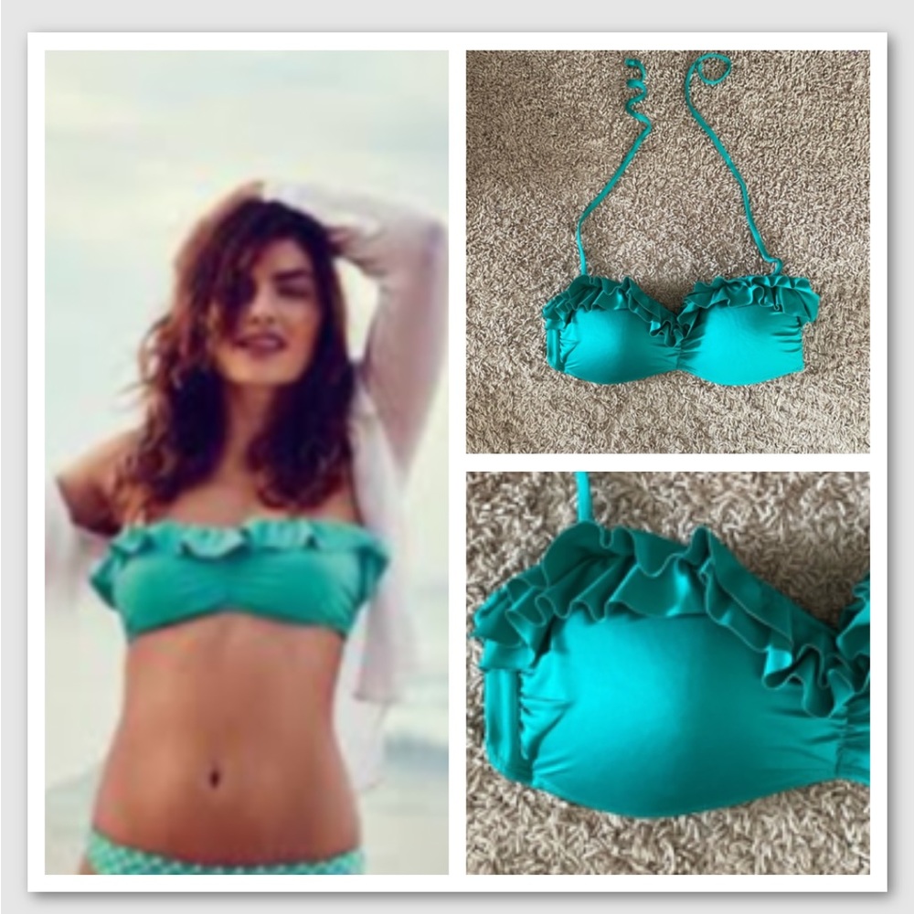 Old Navy Green Bathing Suit Top Bra Size Medium M